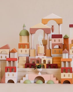 Sensory Toys, Building Blocks Set "Italy. Acient City", Wooden Toy, Montessori Toy, Educational Toy, Pretend Play, Waldorf To