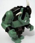 Real Lego Fantasy Era BIG Minifigures Castle Theme Fantasy Era - Troll, Sand Green with Black Armor
