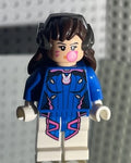MEOW MINIFIGURE Overwatch Cat Girl D.Va (Hana Song) Blowing Bubblegum two sided head
