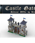Castle gate with knights made from MEOW® parts MOC Castle/Kingdoms/Medieval Fits 10305 21325 31120 NEW Medieval Castle Gate -