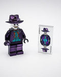 MEOW Chrome Purple Plated Joker Minifigure DC Superheroes + Joker Card Tile New!!
