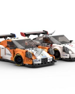 Porsche 911 Building Block Set Custom MEOW Compatible, 903 Pieces