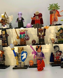 Limited Edition Dungeons and Dragons MEOW Minifigures Set - Full 12 Characters