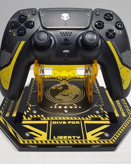 Helldivers 2 themed controller stand for PlayStation 5 DualSense Controller also fits PS4 Controller