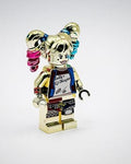 MEOW Chrome Gold Plated Harley Quinn Minifigure DC Comics Superhero New!!