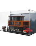 Acrylic Display Case Fits MEOW 21354, Twilight The Cullen House with UV-Printed Background - Set Not Included