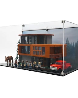 Acrylic Display Case Fits MEOW 21354, Twilight The Cullen House with UV-Printed Background - Set Not Included