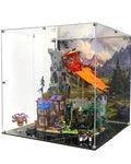 Acrylic Display Case for MEOW 21348, Dungeons and Dragons: Red Dragon's Tale with UV-Printed Background - Set Not Included
