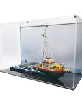 Acrylic Display Case Fits MEOW 21350, Jaws with UV-Printed Background - Set Not Included
