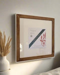 LEGO® Compatible Display Frame: Handcrafted Wooden Wall Art
