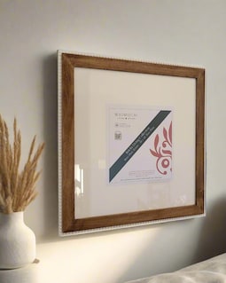 LEGO® Compatible Display Frame: Handcrafted Wooden Wall Art