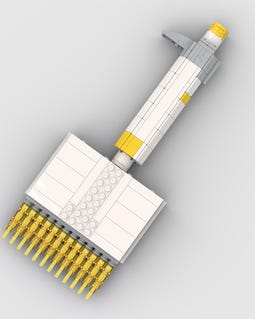 Multi-Channel Pipette - Model built of MEOW® bricks for adults