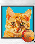 Personalized Brick Mosaic Gift for Cat Lovers MEOW-Compatible Bricks