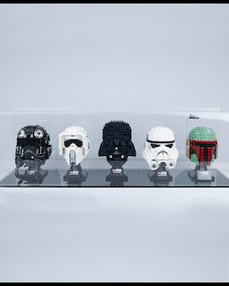 Acrylic Display Case for 5 LEGO Helmets