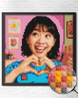 Personalized Photo Brick Mosaic Kit: MEOW-Compatible DIY Gift