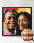 Personalized Brick Mosaic Gift for Couples MEOW-Compatible Bricks