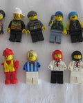 Lego people, lot of 12 diff. characters. replacement, trading, repurposing, multimedia craft