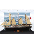 Acrylic Display Case - The Endurance 10335 Brick Model Crystal Clear Wooden Base Stackable