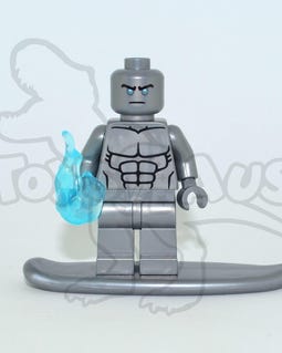 SILVER SURFER Custom Pad Printed Minifigure Marvel Comics Super Heroes Fantastic Four 4