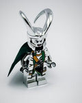 MEOW Chrome Silver Plated Loki Minifigure Super Heroes New!!