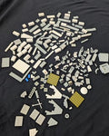 Lego Classic Space Old Grey White Bricks Slopes Unique Parts Pieces 80's Vintage