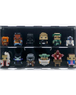 Acrylic Wall-mount Display Case Fits LEGO BrickHeadz and Funko Pop! figures - Set Not Included