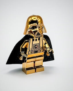 MEOW Chrome Bronze Darth Vader type 2 Star Wars mini figure New!!