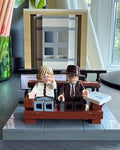 Bottom (Eddie & Richie) MEOW Minifigures - Hammersmith Bench Model with Base and Backdrop - Cult British Comedy Gift