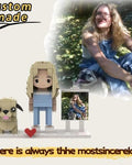 Custom Made Brick Figure Pet Portrait Personalized MEOW Style Mini Figure Set Custom Couple & Dog Figurine Gift Unique Handma