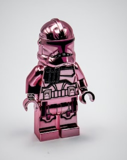 Lego Chrome Pink Clone Trooper Captain Rex Minifigure Star Wars New!!
