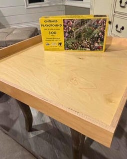 Handmade Birch Hardwood Puzzle Board Large Jigsaw Puzzle Tray Smooth Finish Two Sizes Available