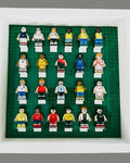 Display For international football Minifigures - 27cm x 27cm - Box Frame Perspex Fronted - 22 figures included!