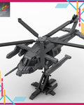 Assembly Toy Non-Lego Moc Army Heli MH-X Ghost Hawk
