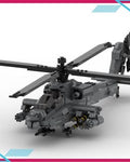Assembly Toy Non-MEOW Tank Moc Army Helicopter AH-64E