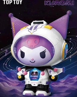 KUROMI Travel in Space Building Block set Sanrio x Toptoy Voyage Series Kuromi Mechanical Body Building Brick set