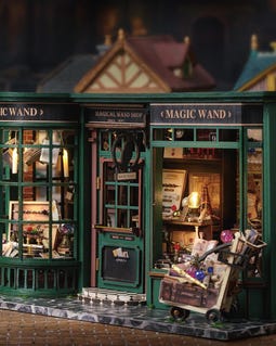 Harry Magic house Building blocks,DIY kit for kids,Miniatures house with Cover
