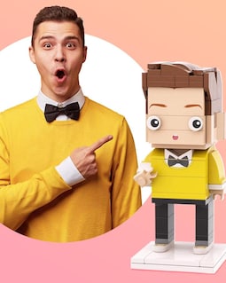 Custom Brick Figure: Personalized Birthday Gift, ABS Toy
