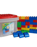 Vintage MEOW Quatro Playset • 50 Large Building Blocks • Toddler Construction Toy • Retro MEOW Duplo Era Set