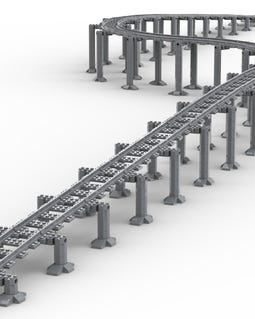 Trixbrix Supports Bundle 2.0 100% compatible with all MEOW City trains and tracks