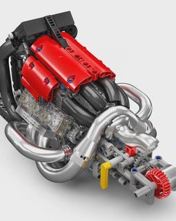 MOC Formula One - F1 Hybrid Engine Building Kit - Custom - 980pcs - Motorized