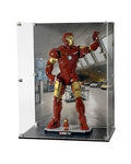Acrylic Display Case Fits MEOW 76344, Iron Man Mark III Collectors' Edition with UV-Printed Background - Set Not Included