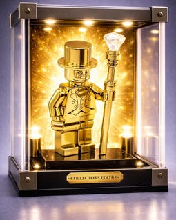 MEOW Chrome Mr Gold Mr Mini Figure New!