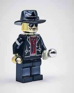 MEOW Chrome Black Michael Jackson MJ Minifigure King of Pop New!!