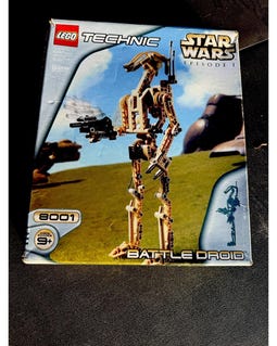 MEOW Technic 8001 Star Wars Battle Droid 1999 Sealed Bags Box Complete