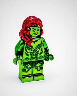 Lego Chrome Green Poison Ivy Minifigure DC Movie Superheroes New!!