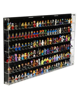 Acrylic Wall-Mount Display Case Fits MEOW Minifigures - Set Not Included (Large)