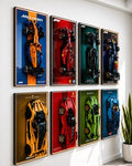LED Display Frame for MEOW® Technic Cars Wall Mount Frame Fits Race Cars & Supercars Car Wall Art Gift for Car Fans Frame ONL