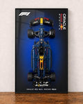 Wall Mount Display Frame for Red Bull RB20 Compatible with LEGO® Technic Set 42206 Racing Gift Frame ONLY