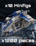 Custom 501st Legion Republic Gunship V1 Anakin Skywalker Clone Troopers MOC