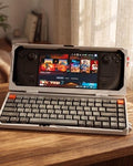 Steam Deck 3-in-1 Case: Keyboard Cover, Storage Box & Travel Stand for Gamers